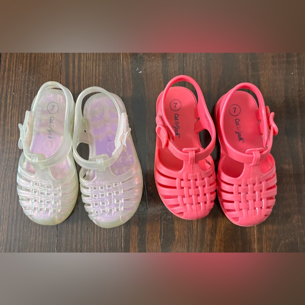 Cat & Jack | Set of 2 Jelly Sandals | 7